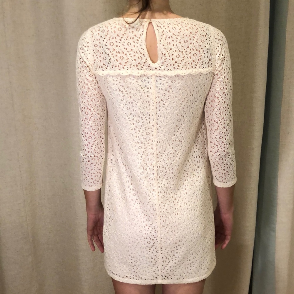 Jack wills white long sleeve lace dress - Picture 2 of 3